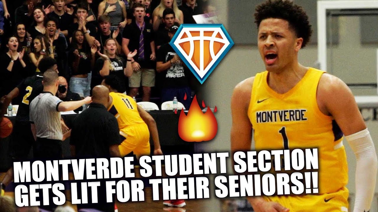 MONTVERDE STUDENT SECTION GETS LIT ON SENIOR NIGHT!! | Cade Cunningham CATCHES FIRE From Deep