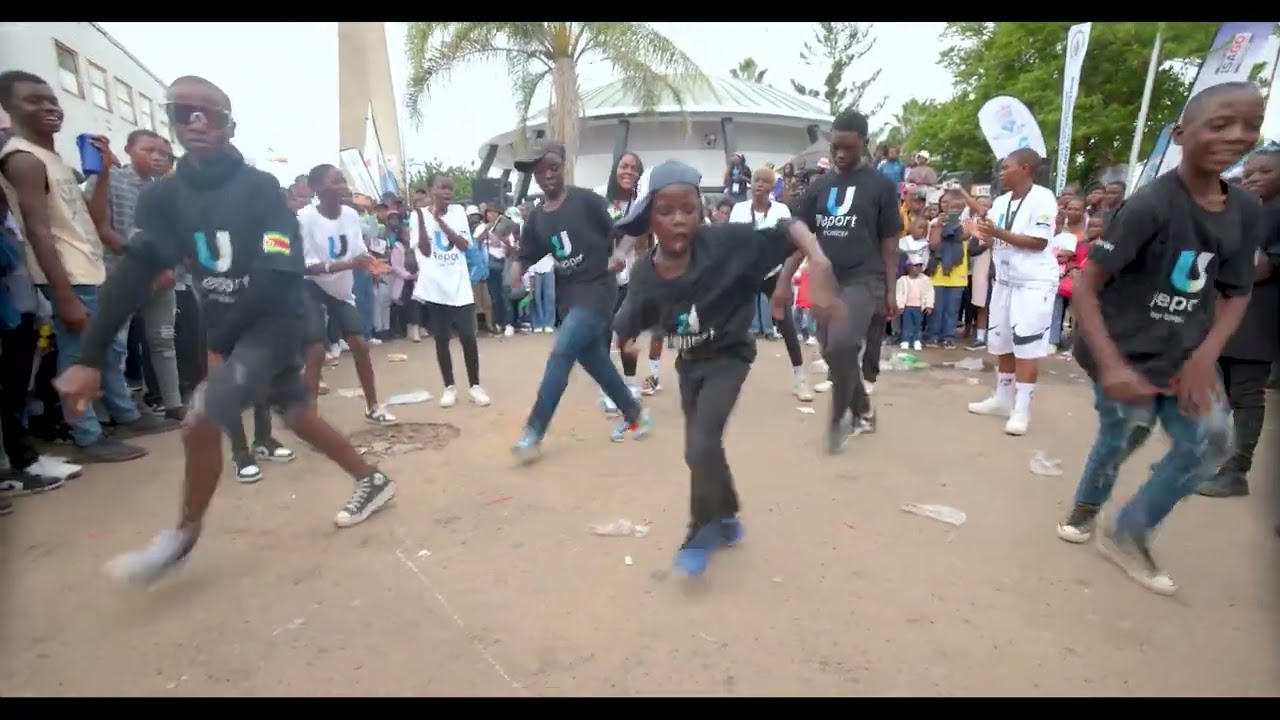 Kids Performing at UNICEF U Report program at ZITF