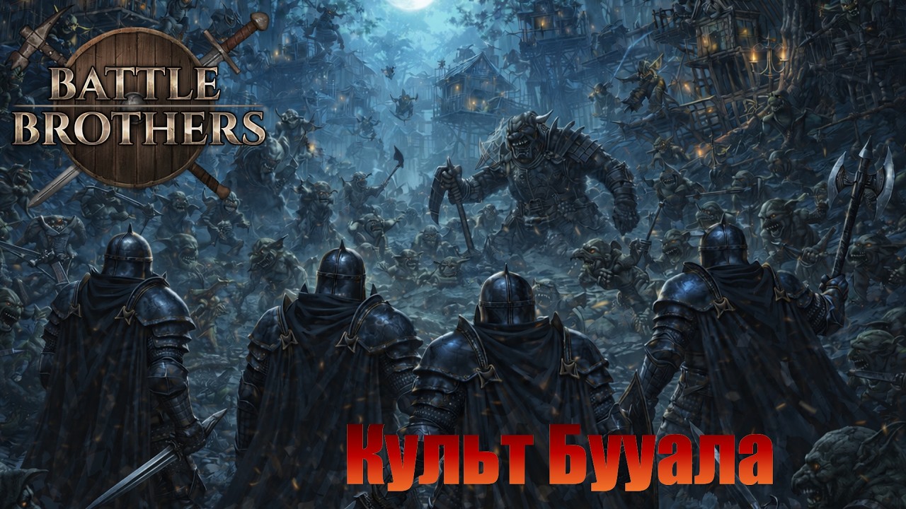 Братья наемники, последователи культа Бууала. Battle Brothers. Часть 25.