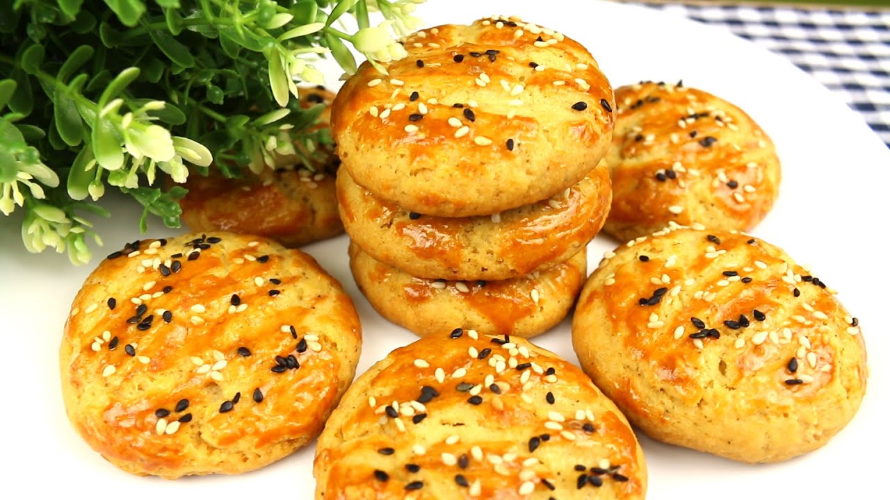 Ein einfaches Rezept  t&uuml;rkische gesalzene Kekse f&uuml;r 5 Minuten. Schmelzen im Mund