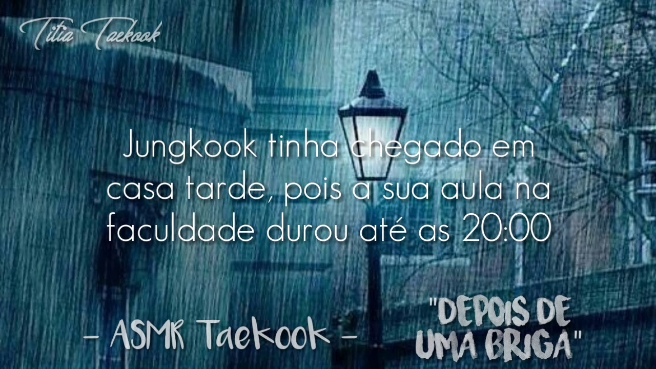 ASMR Taekook - Depois de uma briga (ler descrição)