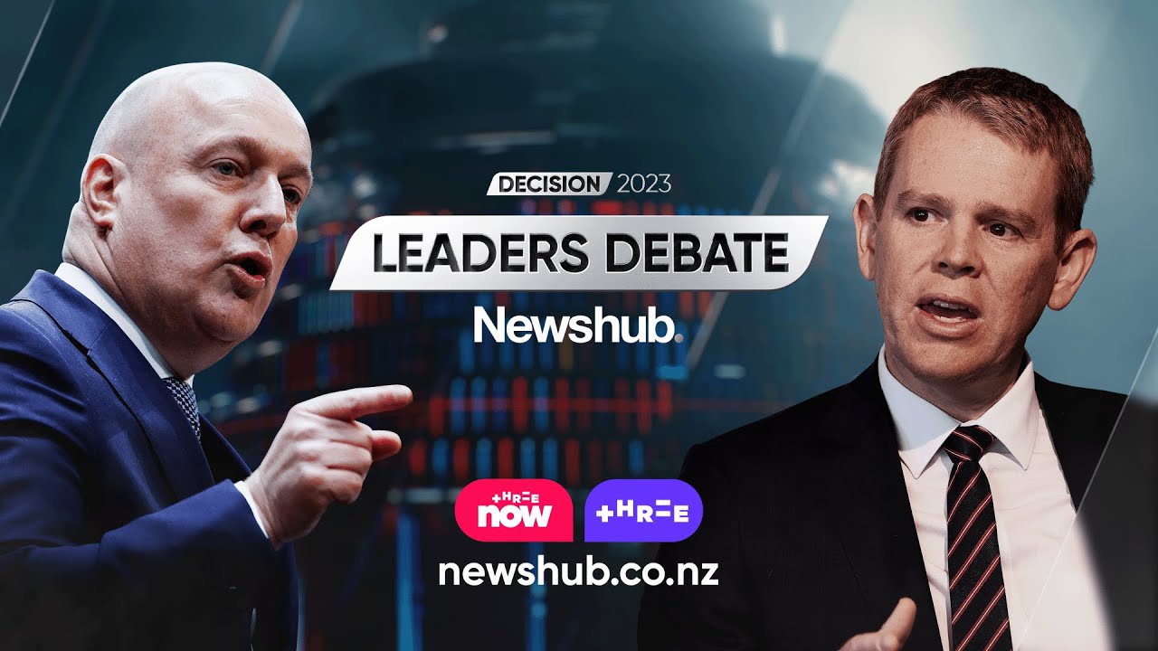 Newshub Decision 2023 Leaders Debate - Chris Hipkins v Christopher Luxon | Three