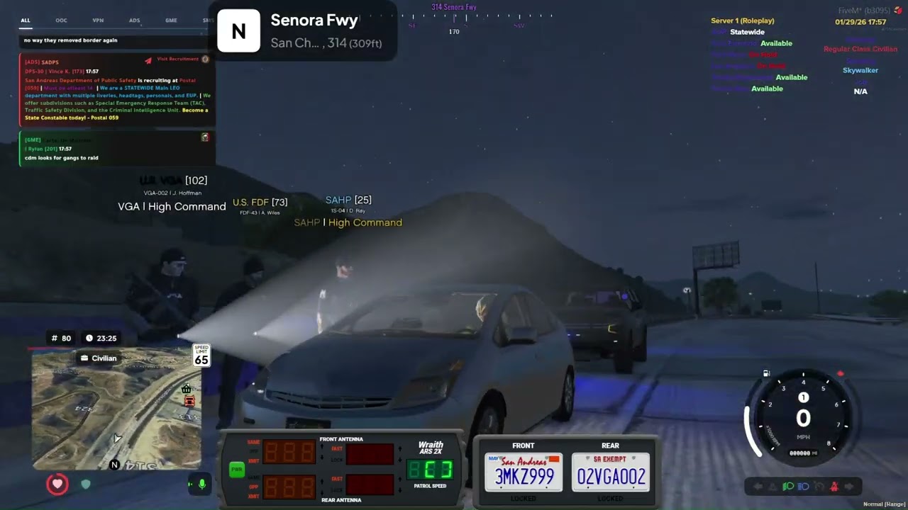 IPFRA Agent Flees Traffic Stop