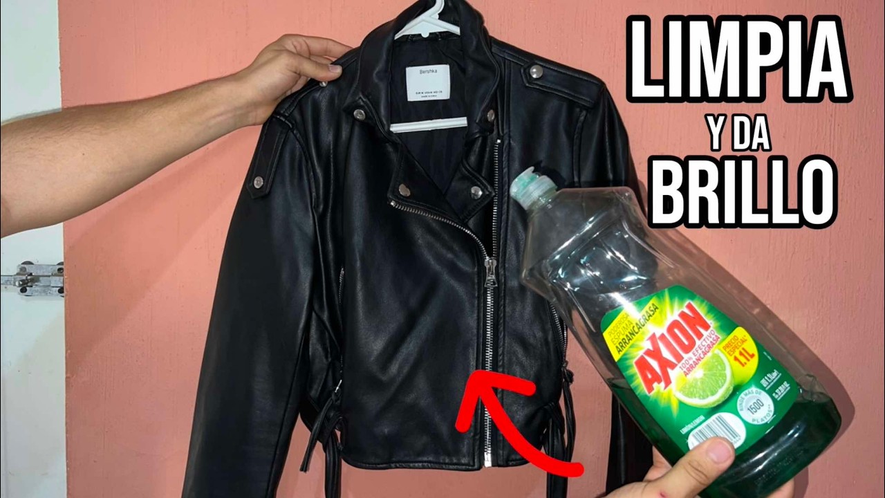 C&oacute;mo LIMPIAR una CHAMARRA de VINIPIEL o CUERO en CASA &iexcl;SIN DA&Ntilde;ARLA! 🧼