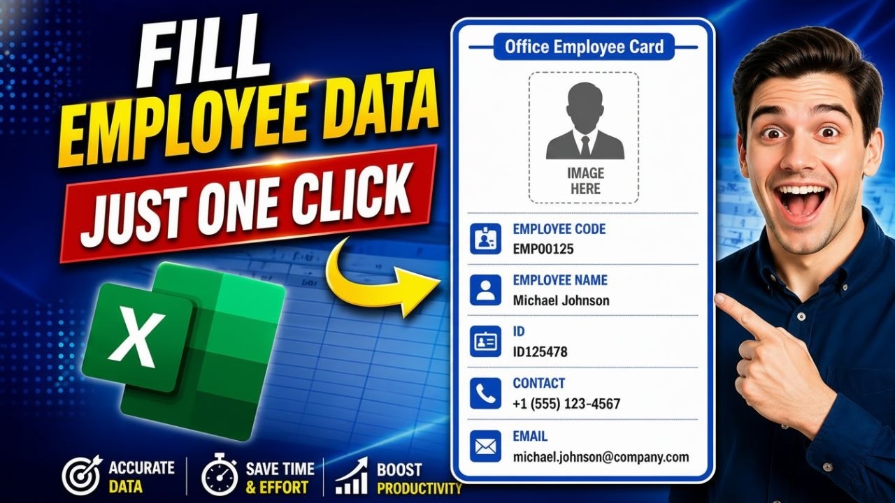 Auto-Generate Employee ID Cards Using Excel Formulas