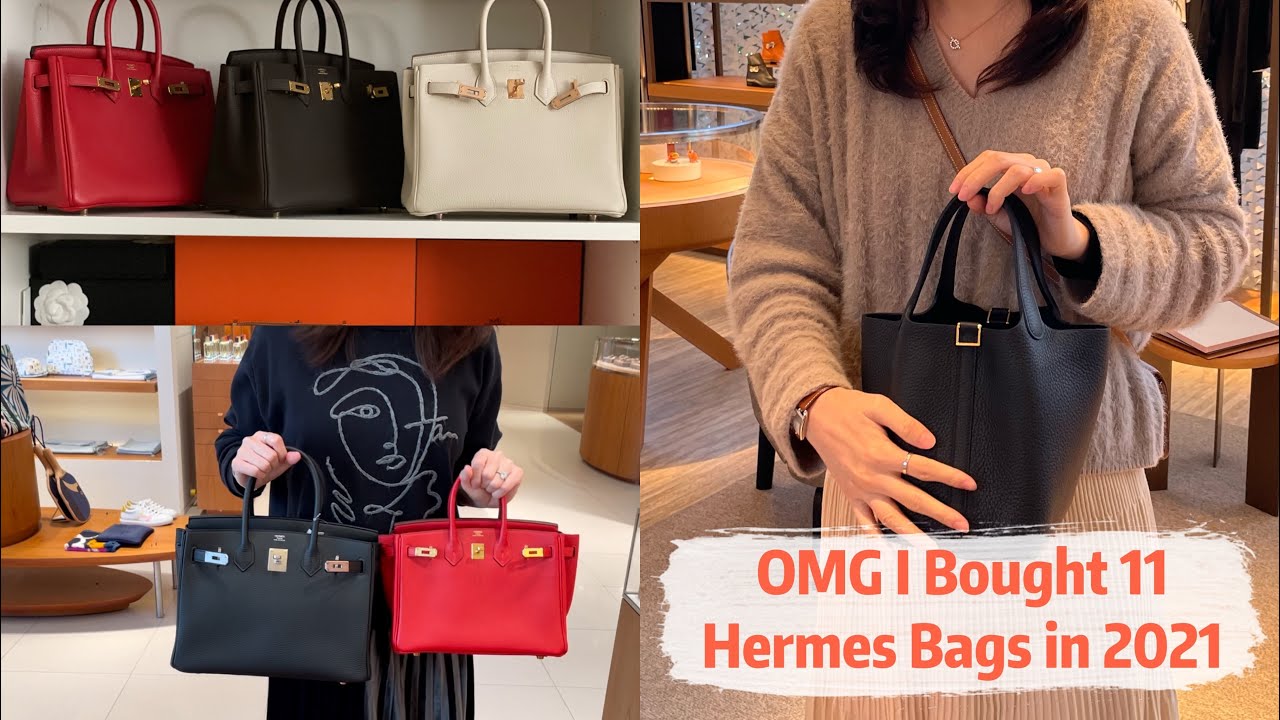 Я купила 11 сумок Hermes в 2021 году! Как я получила предложение и подробный обзор каждой сумки |...