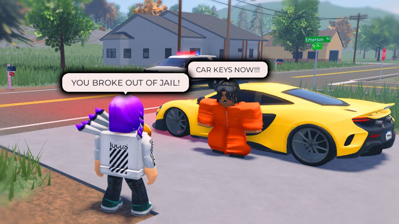 Он сбежал из тюрьмы и пришёл ко мне домой.. (Roblox)
