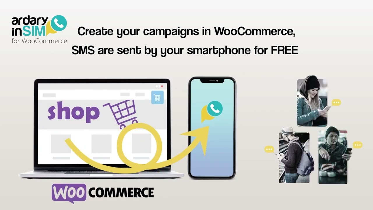 How to send SMS campaigns in WooCommerce through my mobile SIM