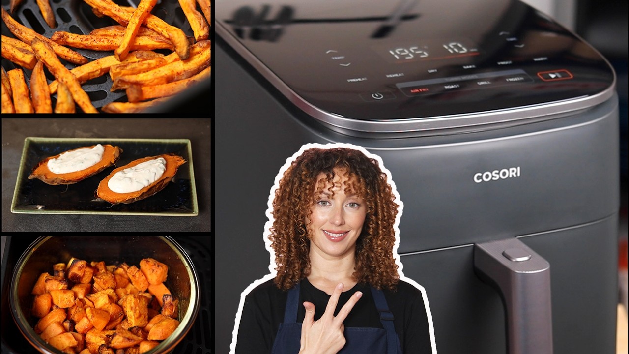 3 recettes de patates douces au air fryer Cosori