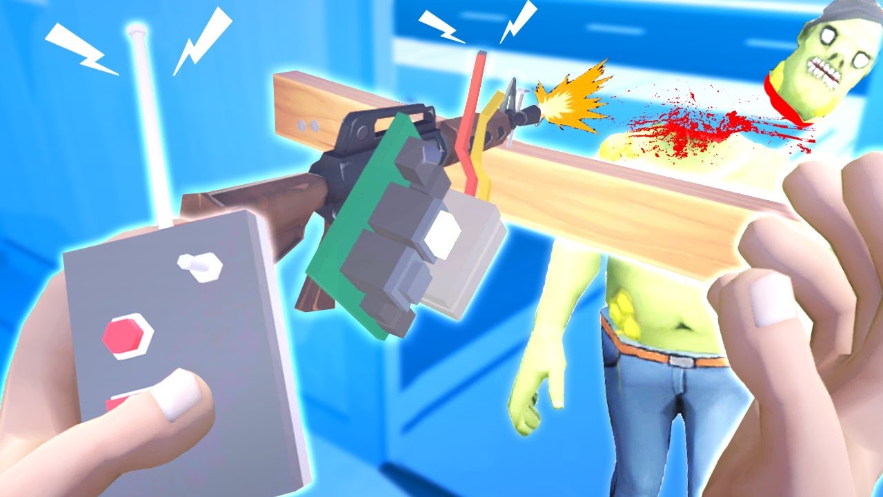 AUTOMATED ZOMBIE TURRET DEFENCE in Undead Development VR