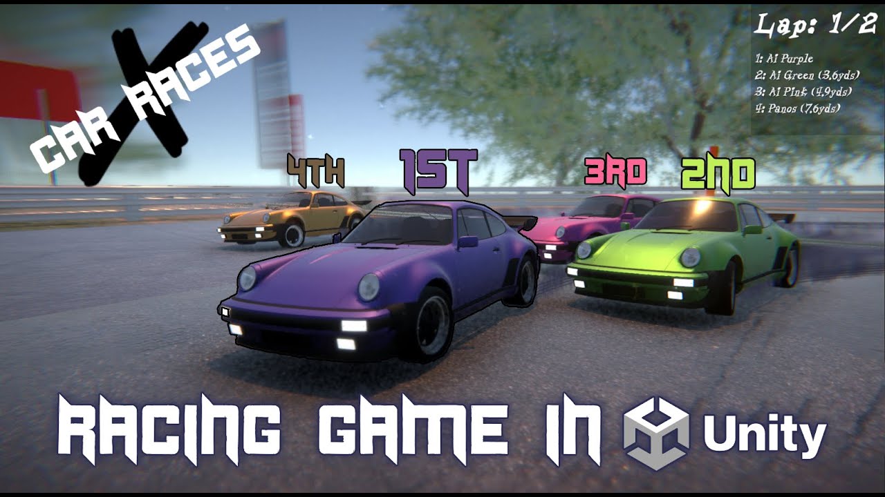 Making a racing game in unity: Car Races + GitHub