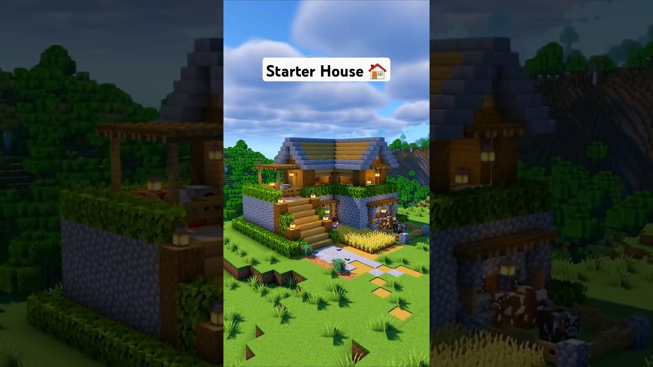 Minecraft Survival Starter House 🏠 #minecraft