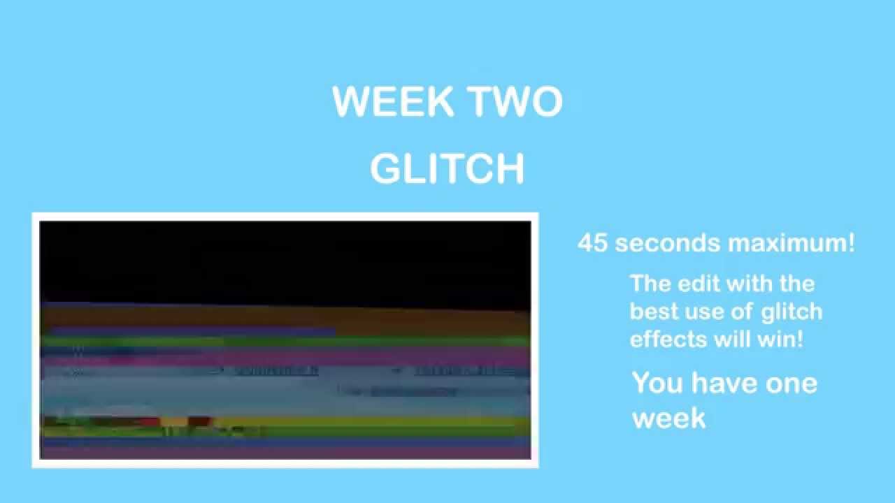 Ae8nArts Weekly Editing Challenge - Week Two [GLITCH]