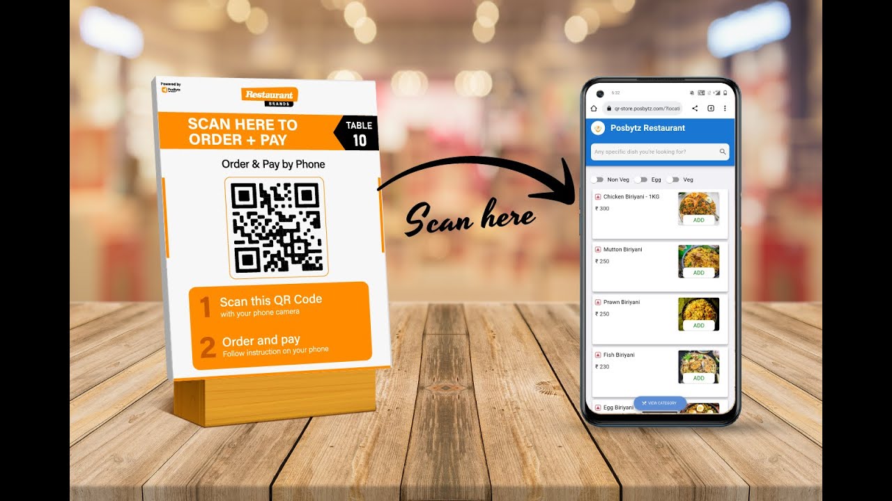 Revolutionizing Restaurant Dining with contactless QR Code Ordering System | Digital Menu
