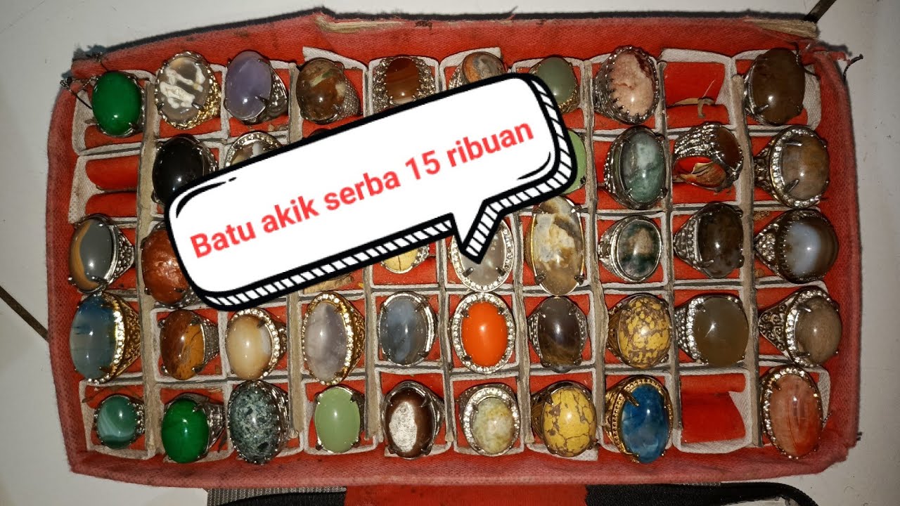 Batu akik alim 15 ribuan