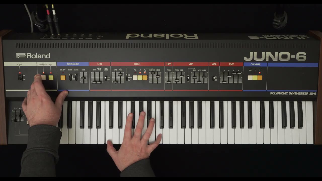 Roland Juno 6 Analog Synth Demo Noodle - No Talking!
