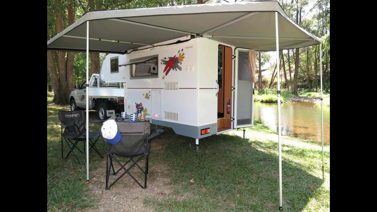 Ozcape Slide-On with wing awning. This version is now superseded. Watch other video on this channel.