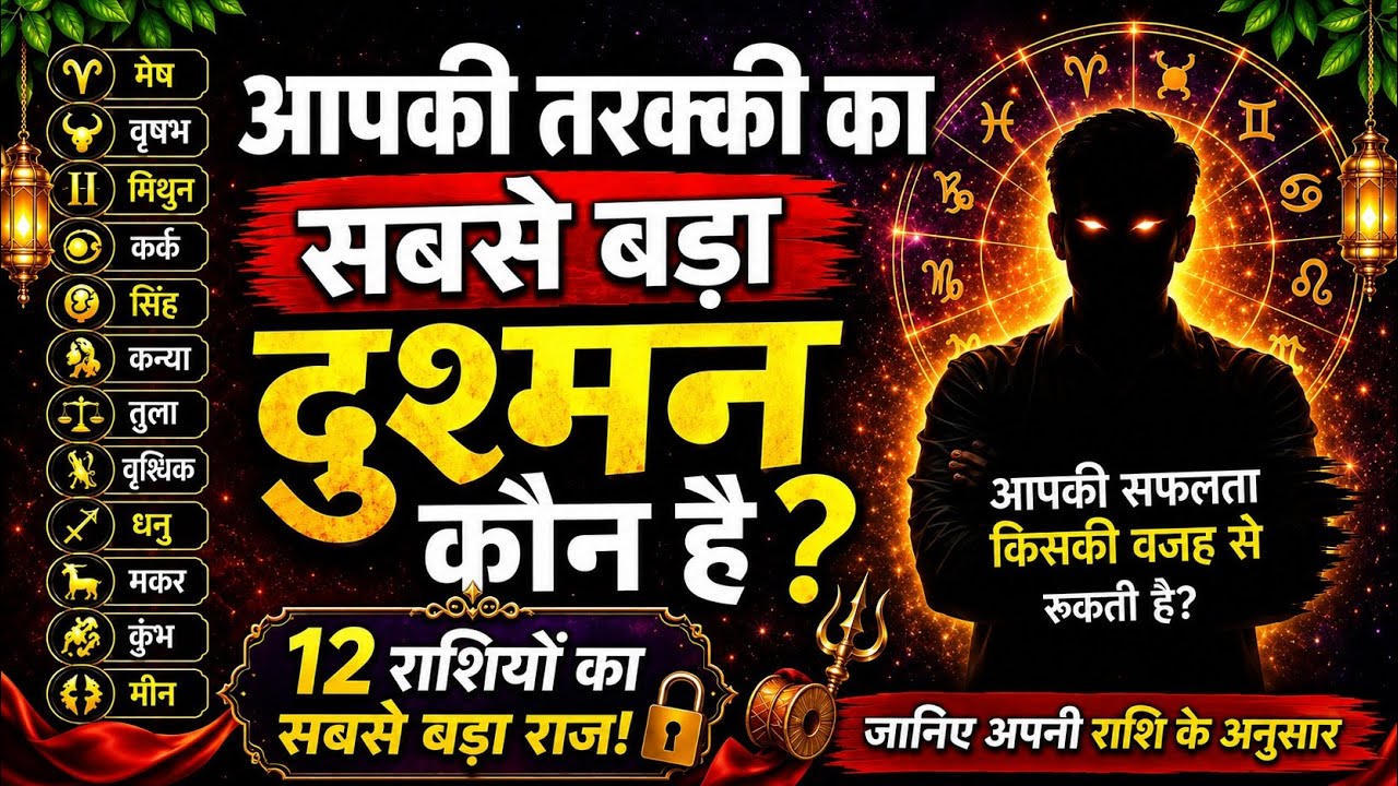 😱 आपकी तरक्की का सबसे बड़ा दुश्मन कौन है?| 12 राशियों का सबसे बड़ा राज | Rashi Prediction 2026🤔