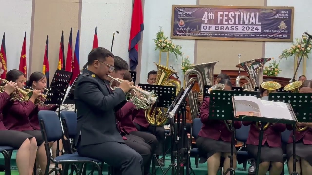 007 Light arr. Markus Frei - Aizawl Bazar Corps Band @ 4th Festival of Brass 2024 [07.07.2024]