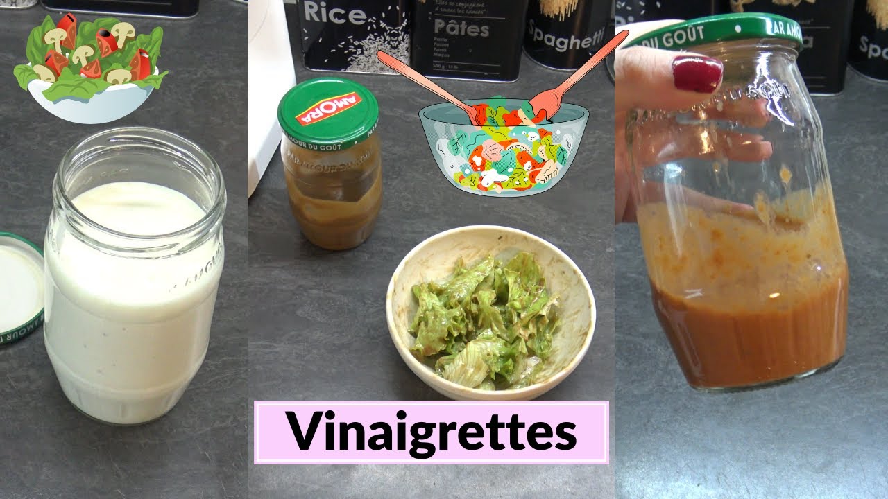 LES VINAIGRETTES MAISON🥗AVEC THERMOMIX