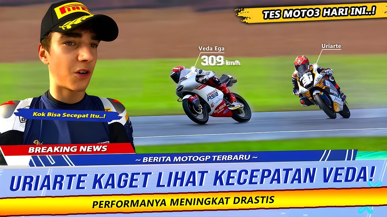 KECEPATANYA GEMPARKAN PADDOCK! VEDA PERMALUKAN PEMBALAP SPANYOL DI TES MOTO3 2026 HARI INI