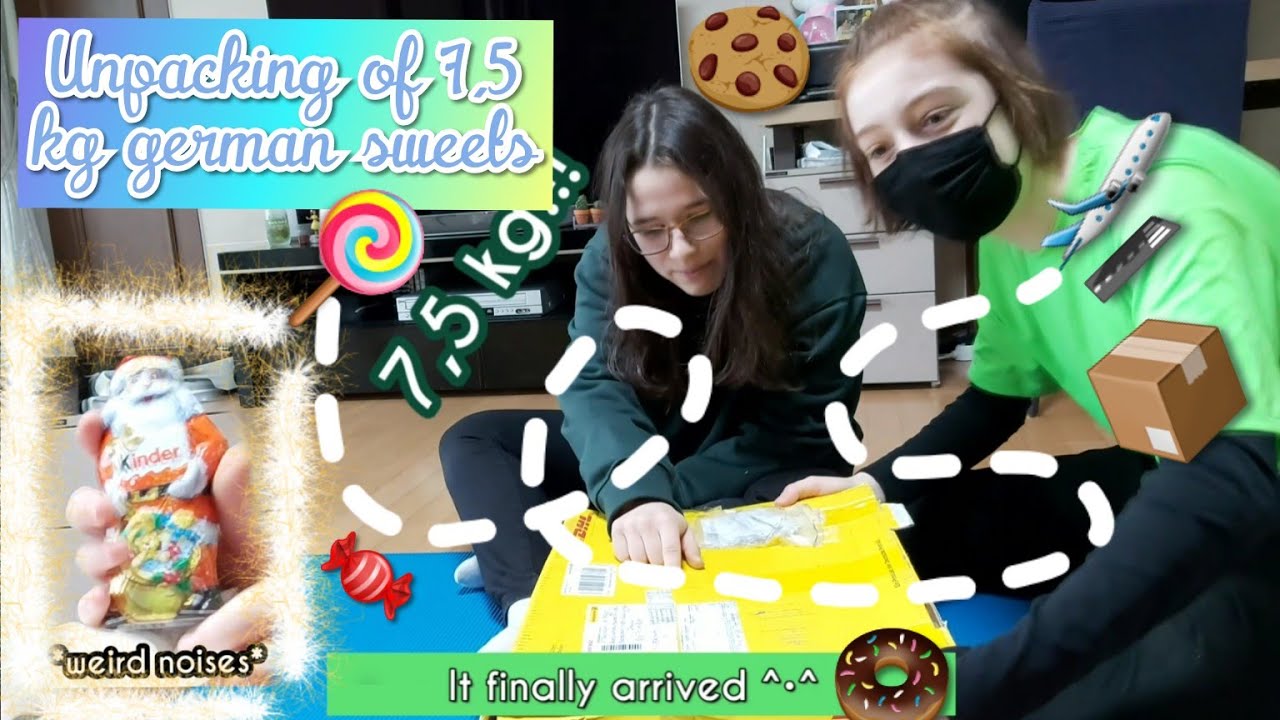 Unpacking: 7,5 kg of german candies [ENG SUB] ~ {Exchange Year - South Korea}