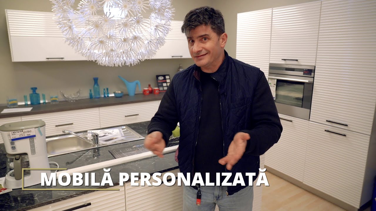 Bucatarie cu fronturi din MDF FREZAT MODERNE