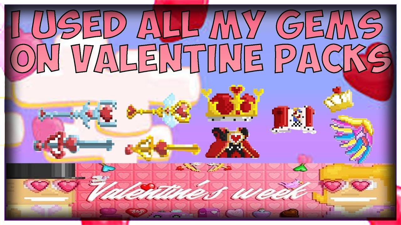 Spend tons of gems on valentine packs! (I GOT GHC??)│Growtopia