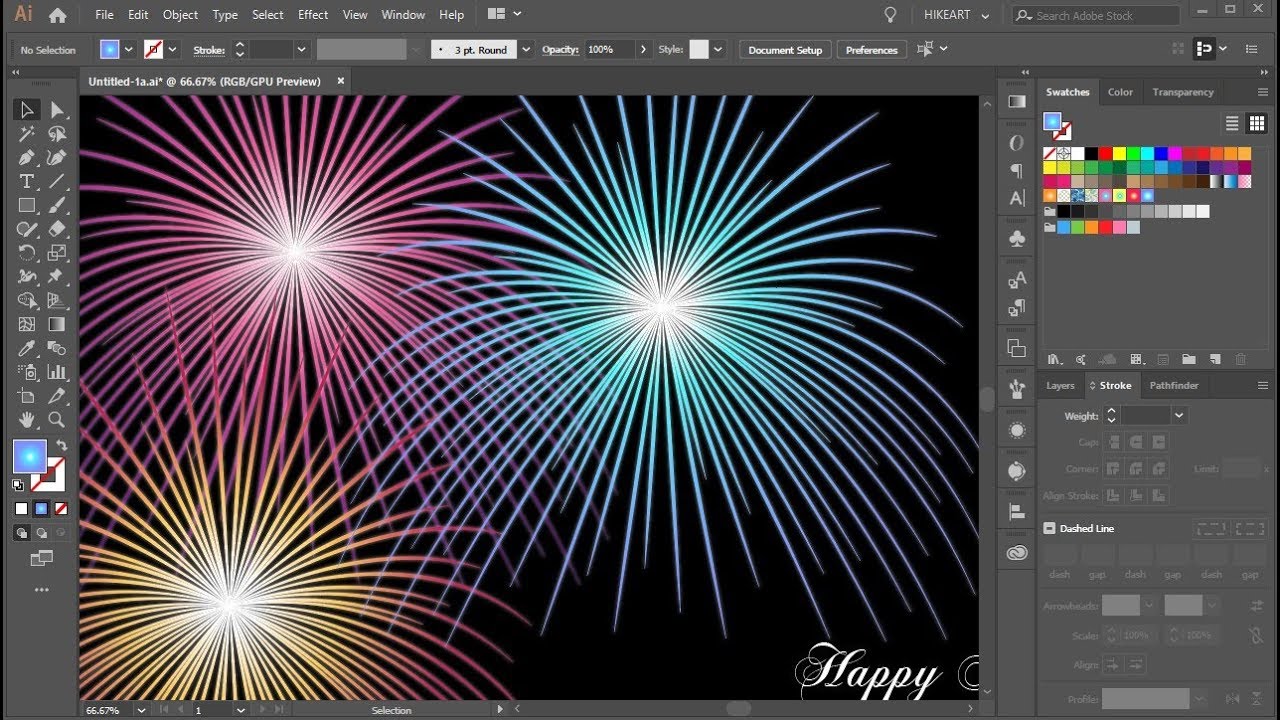How to Draw Fireworks in Adobe Illustrator