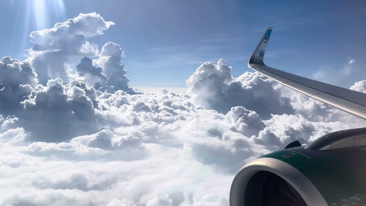 Despegue Atlanta y Aterrizaje en San José Costa Rica con fuerte Turbulencias 😱😱