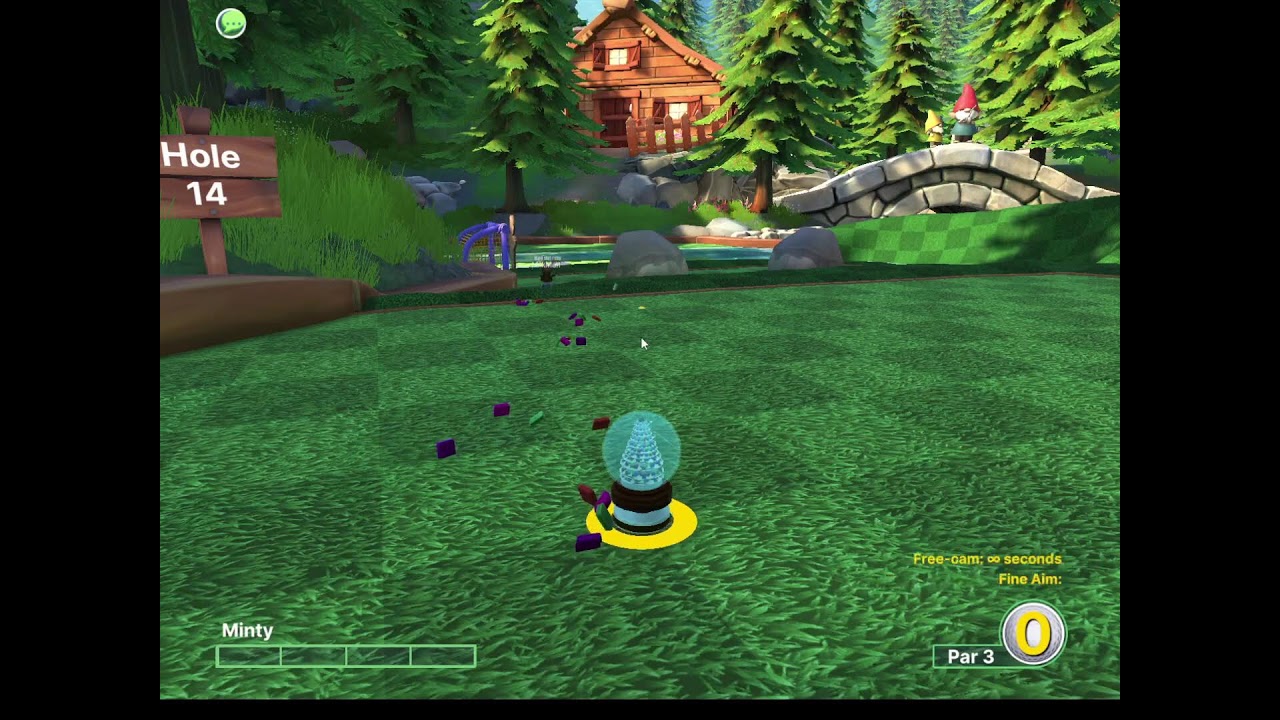 Playing golf with your firends and some other games with my friends