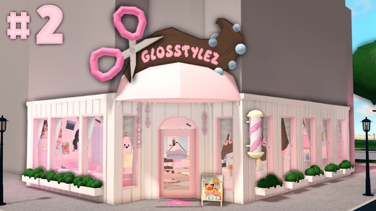 i built a hair salon in bloxburg