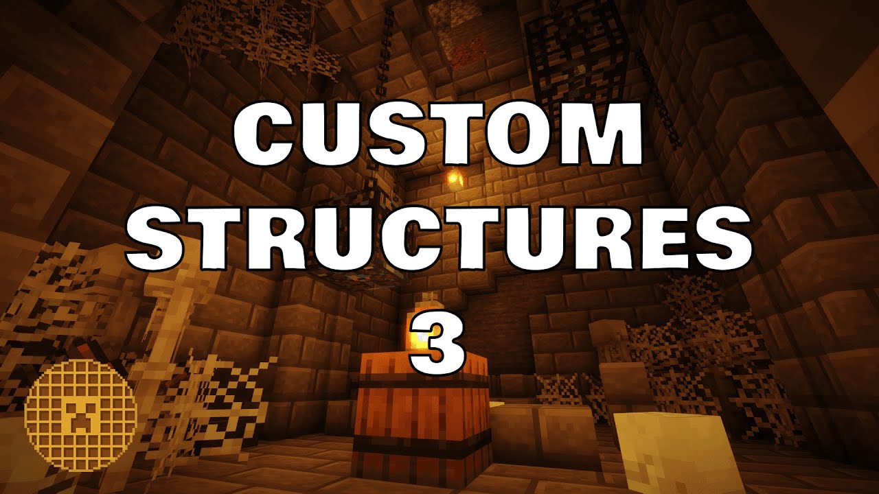 CUSTOM STRUCTURE Data Packs 3: Loot and Dungeons (Fossil Features!)