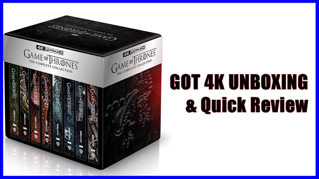 Game Of Thrones: Seasons 1-8 4K UHD Steelbook Blu-ray - Unboxing & Quick Review - from Amazon UK