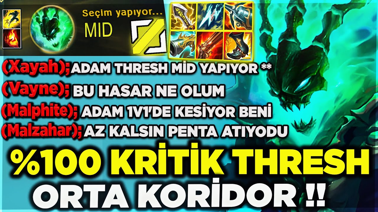 THRESH MİD PENTA ATIYORDUM !! AĞLADILAR BU NASIL HASAR DİYOLAR !!