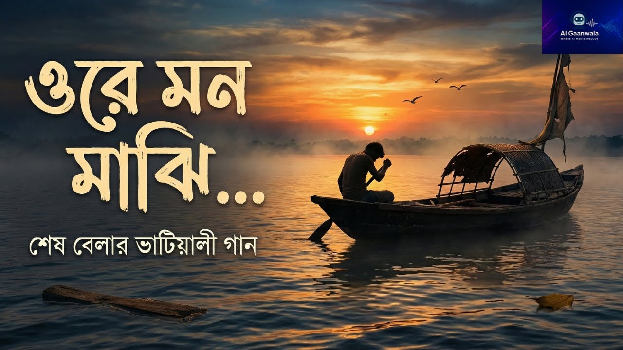 Ore Mon Majhi | Heart Touching Bhatiyali Song | Bengali Folk Song | AI Gaanwala