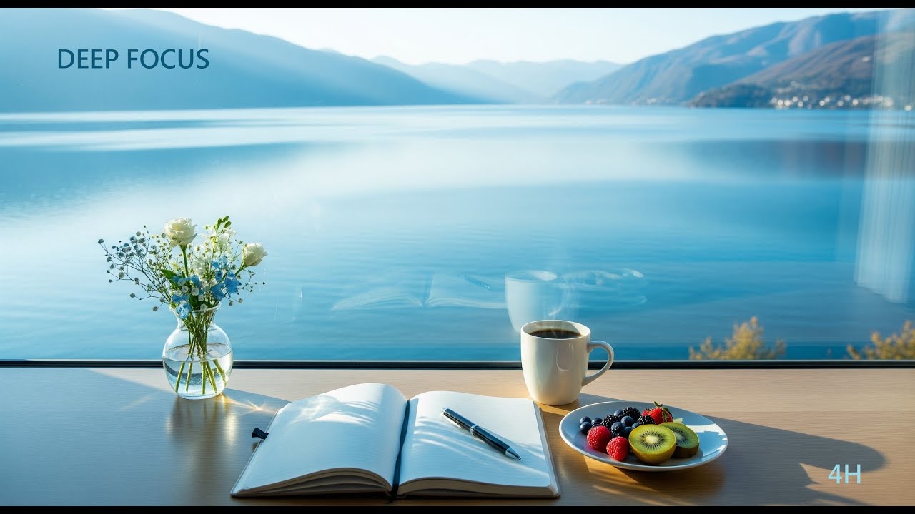 Deep Focus Piano for Study & Work – 4 Hours | No Distractions, Calm Background Music