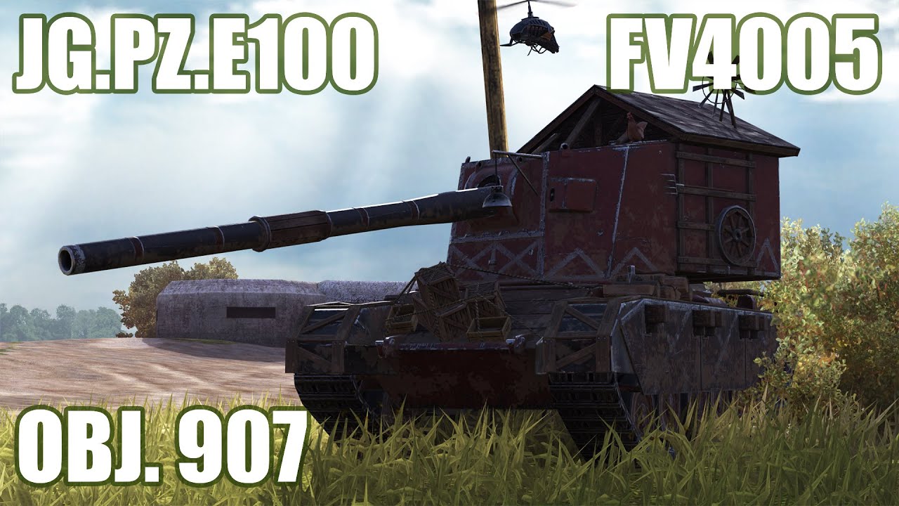 FV4005, Jg.Pz.E100 & Obj. 907 ● WoT Blitz