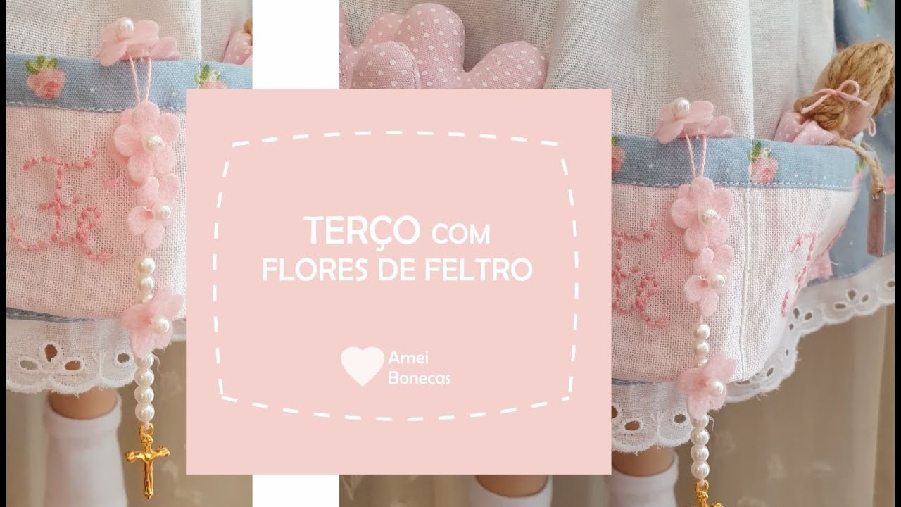 Lembrancinha de Feltro - Terço