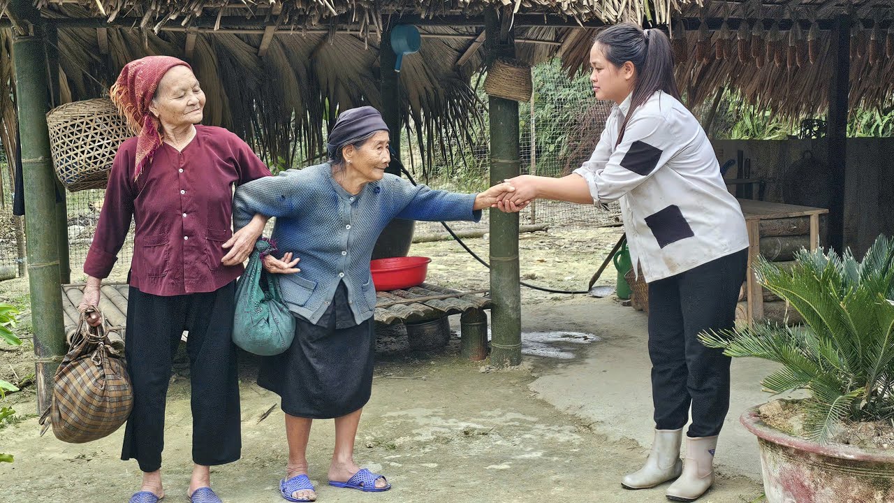 The homeless girl was surprised by the old woman's decision to reunite with her family.