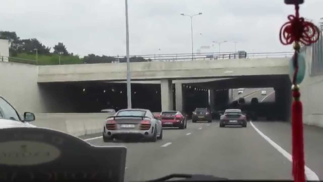 Exotic Car Tour 2014, Lamborghini Gallardo, Audi R8 GT, Porsche 997 Turbo
