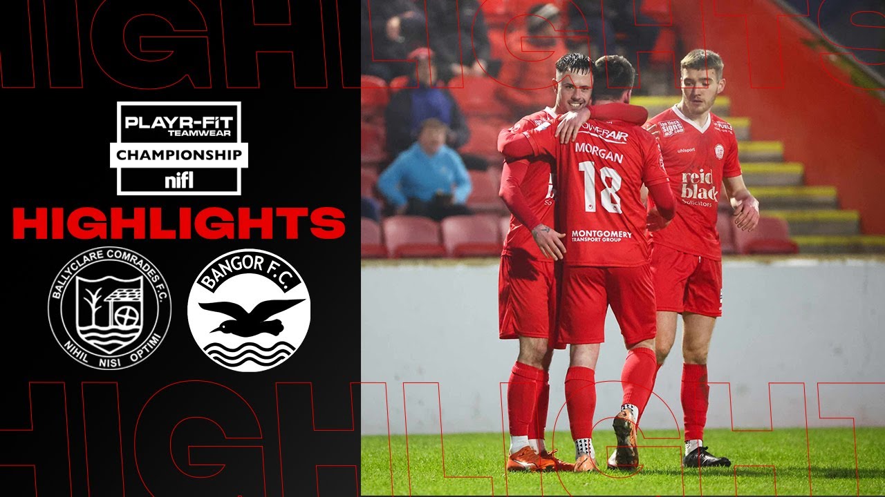 Defeat as the visitors score last minute winner | Ballyclare 2 - 3 Bangor | Match highlights