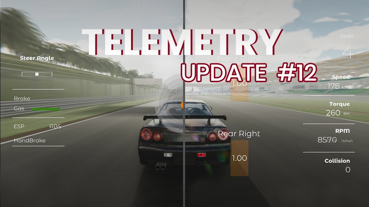 [ Telemetry ] CAR PROJECT || UNITY 3D || UPDATE #12