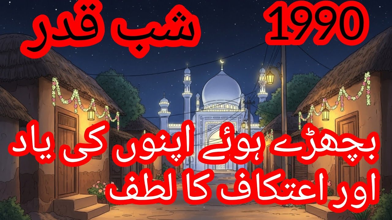 1990 کا شب قدر ✨ پرانی یادیں اور سادہ لوگ ✨
