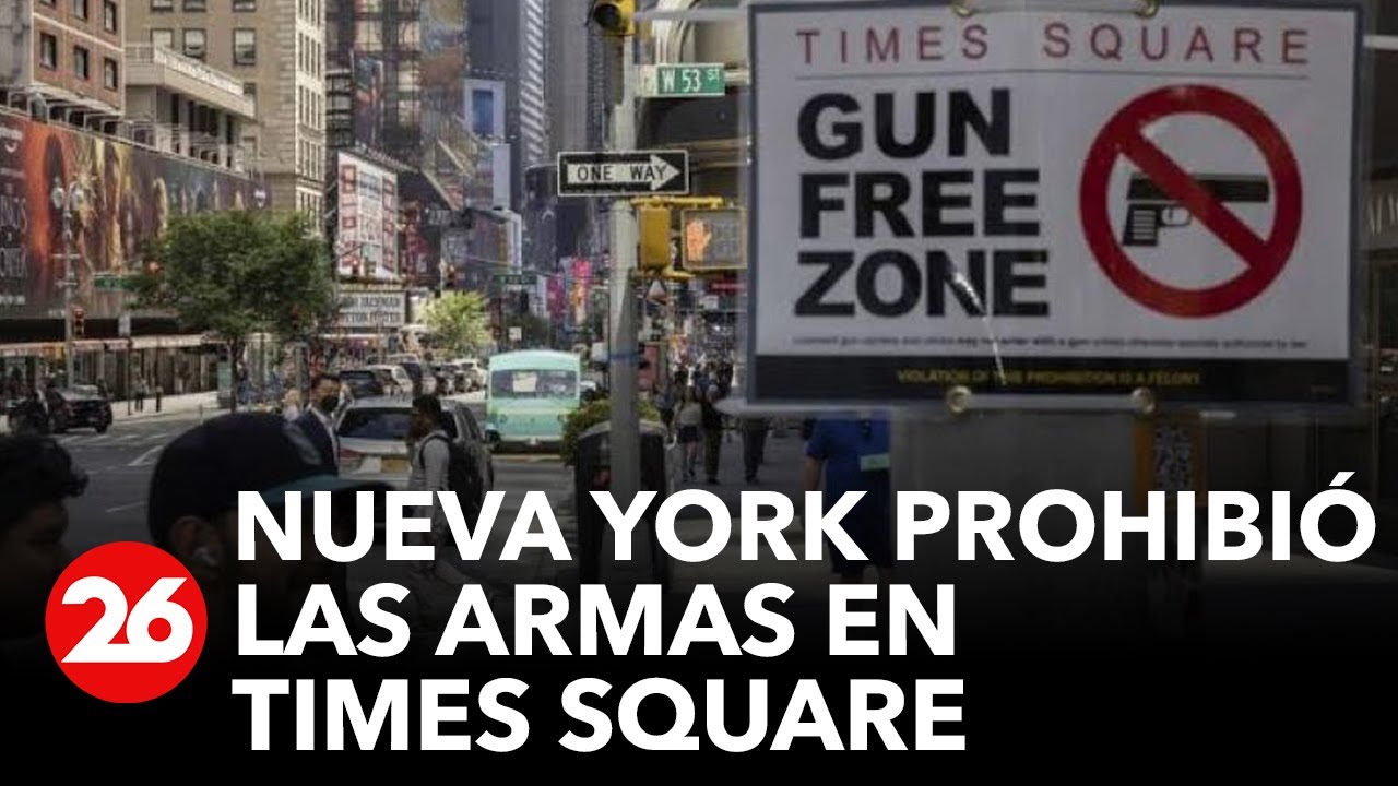 Nueva York prohibió la portación de armas en Times Square