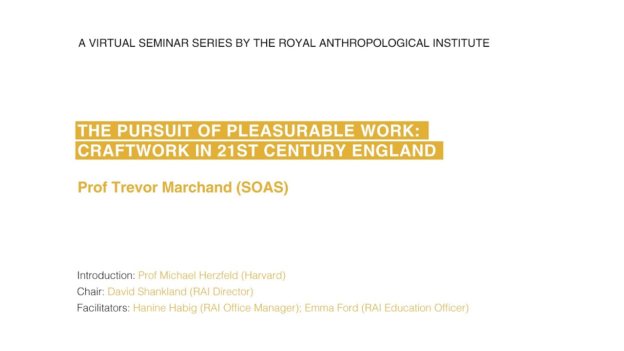 RAI Research Webinar: Trevor Marchand