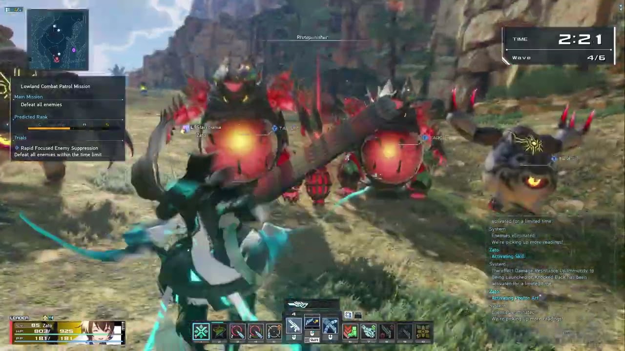 PSO2 NGS Time Extension Quest Lowland Combat Patrol Mission