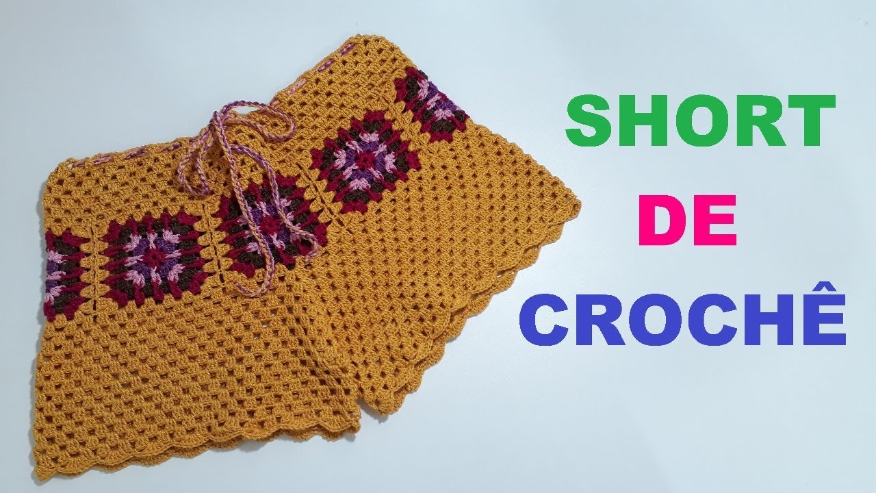 Short de Crochê  - Por Neddy Ghusmam