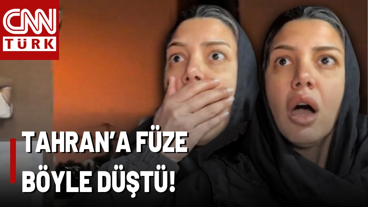 Tahran'a Canlı Yayında Füze Düştü: O Anlar CNN TÜRK Kamerasına Böyle Yansıdı!