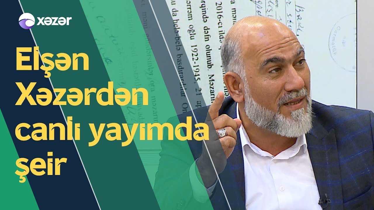 Elşən Xəzərdən canlı yayımda şeir.